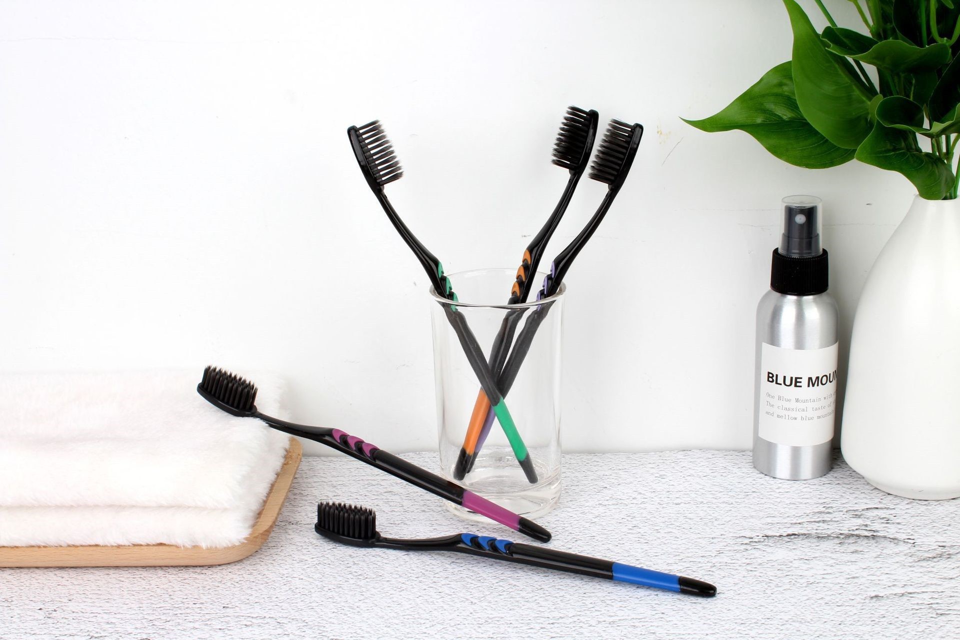 Bamboo Toothbrush Set - 1 brosse à dents à poils
