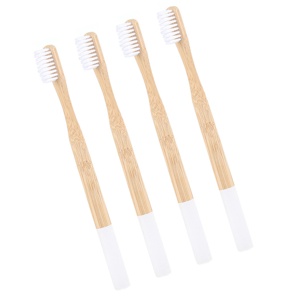 Bamboo Toothbrush Set - Ensemble de 4 brosses à dents