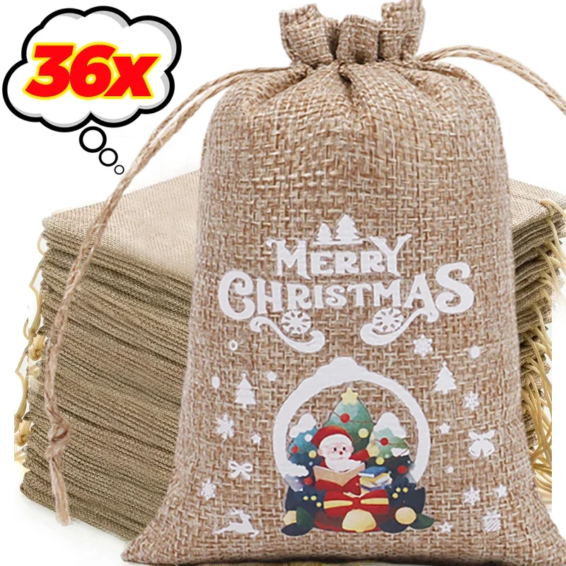 Linen Bag Bulk - Sacs en lin de dessin animé