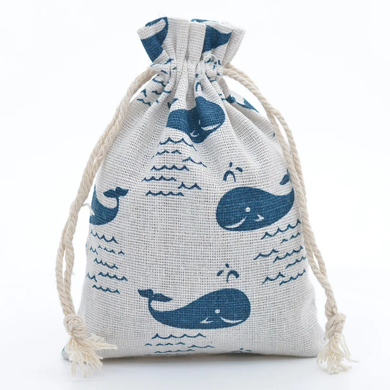 Sac en lin de coton imprimé ro - Linen Bag Bulk avis et prix