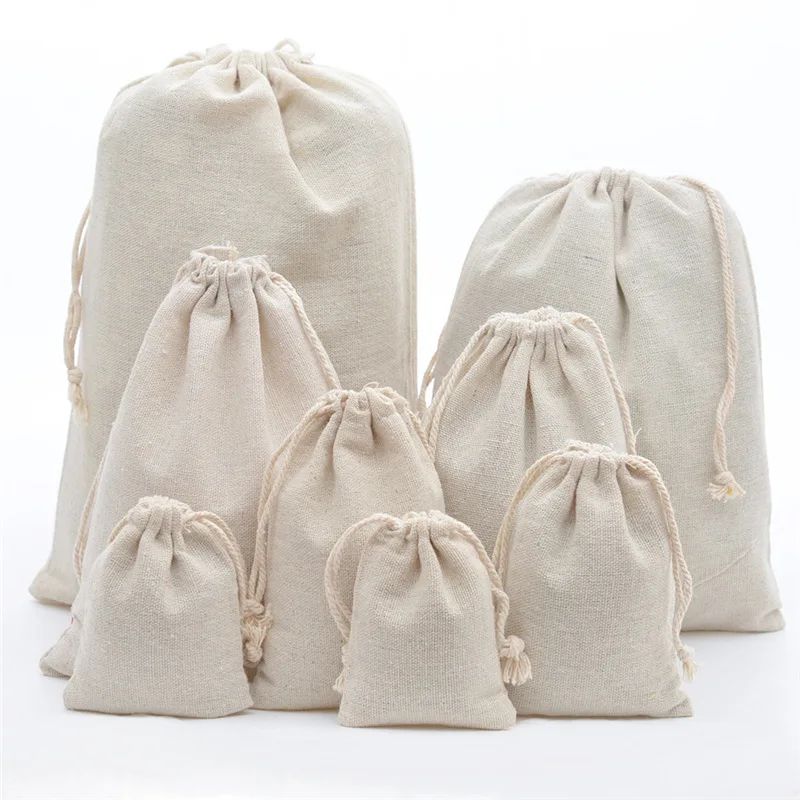 Sac à cordon en toile de Jute, - Linen Bag Bulk avis et prix