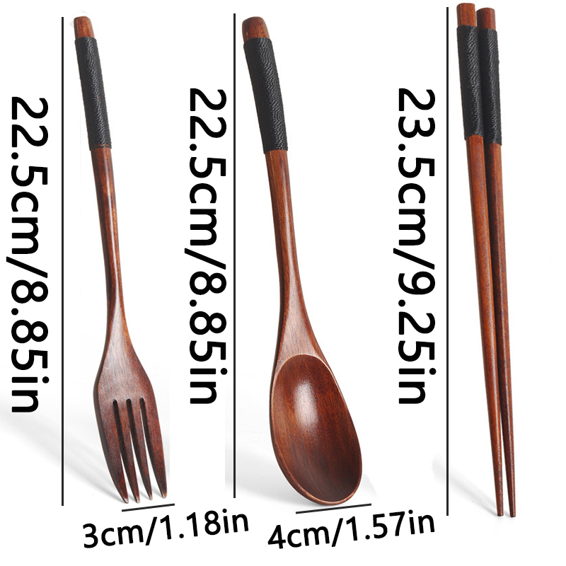 Ensemble de couverts en bois n - Bamboo Cutlery Travel avis et prix