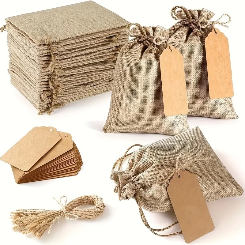 Lot de 21/51 sacs en lin réuti - Linen Bag Bulk avis et prix