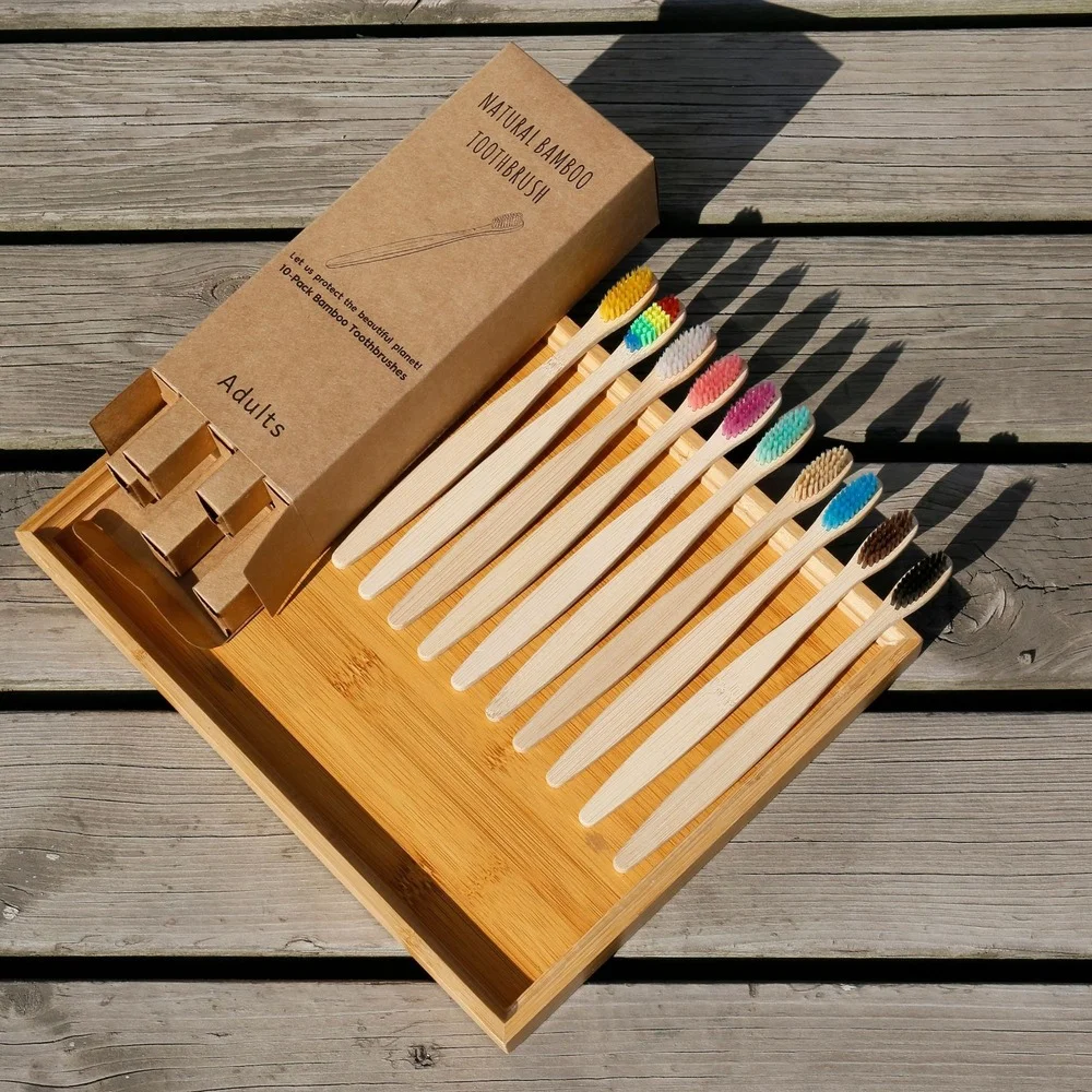 10 pièces brosse à dents color - Bamboo Toothbrush Set avis et prix