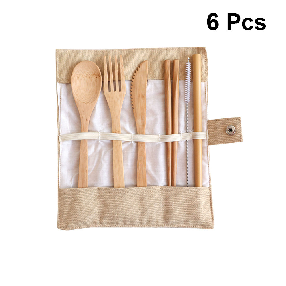 Ensemble de 6 couverts en bamb - Bamboo Cutlery Travel avis et prix