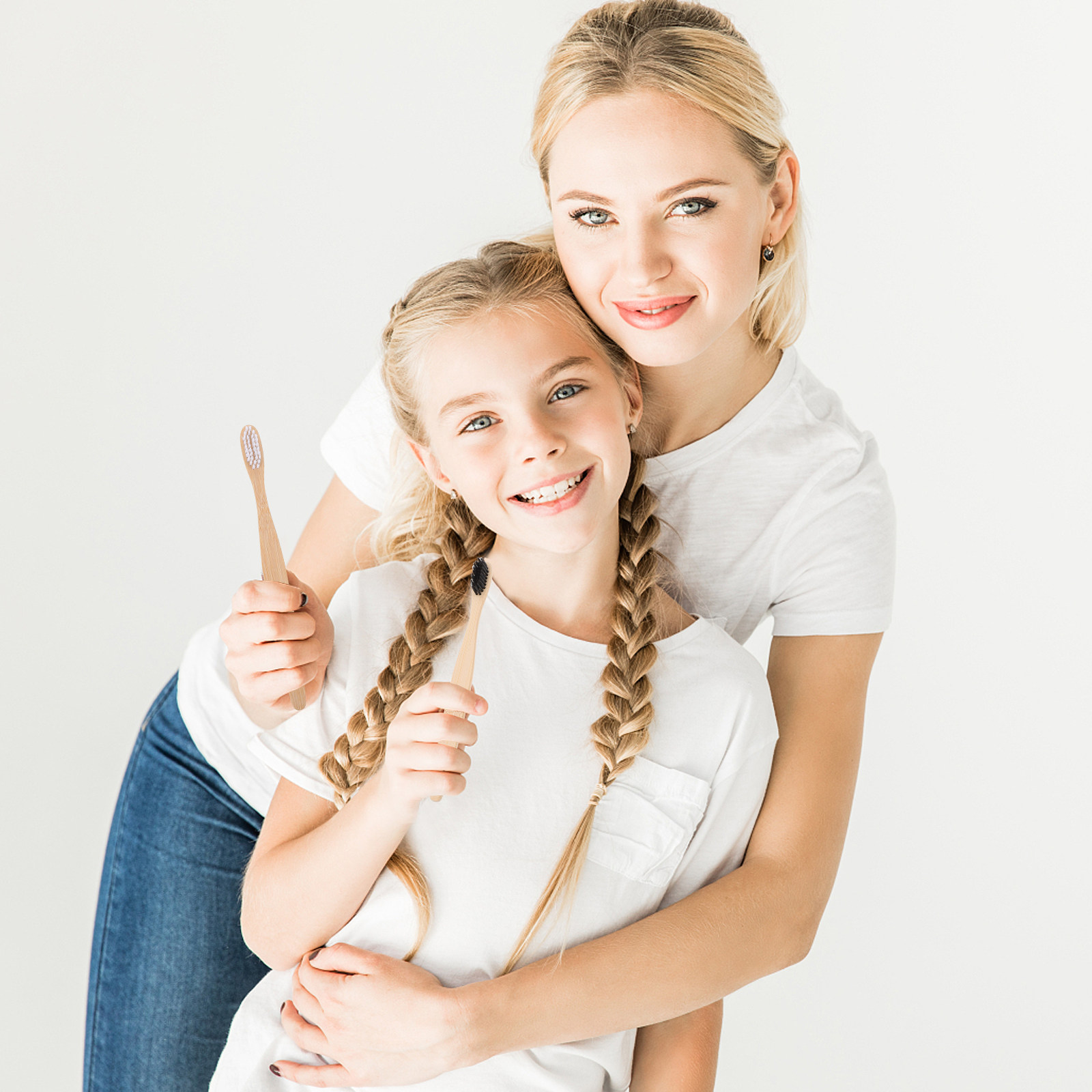 2 brosses à dents en bambou po - Bamboo Toothbrush Set avis et prix