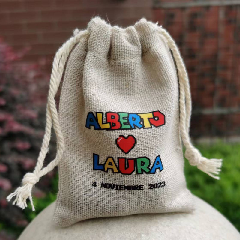 Sacs Cadeaux en Lin avec Logo  - Linen Bag Bulk avis et prix