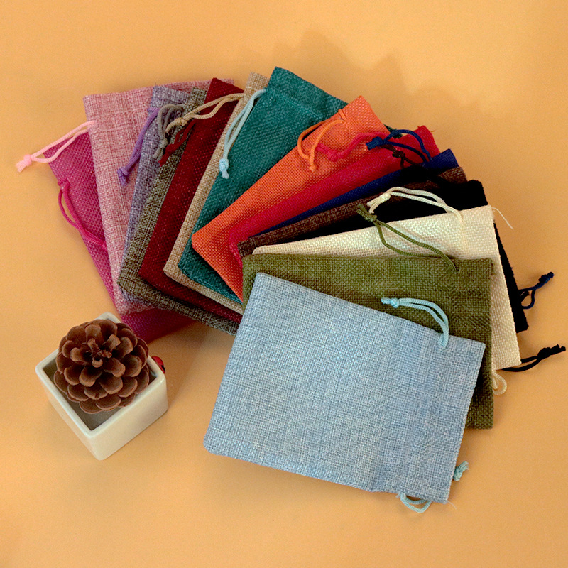 50 pièces/lot 7x9 9x12 10x14 1 - Linen Bag Bulk avis et prix
